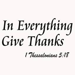 In Everything Give Thanks Wall Decal Bible Scripture Sticker Christian Quote 1 Thessalonians 518 Home Decor - thumbnail 2