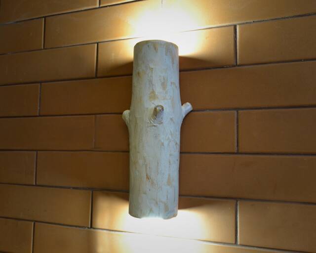 Wooden Sconce, Wall Light From Natural Log, Driftwood Lamp, Log Fixture, Original Rustic Lighting Decor, Fixture - image 1
