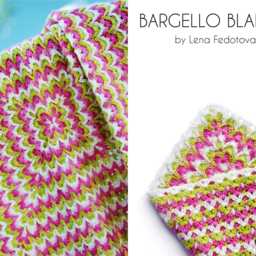 Bargello Crochet Blanket Pattern - Flame Stitch Afghan - PDF Pattern - thumbnail 3