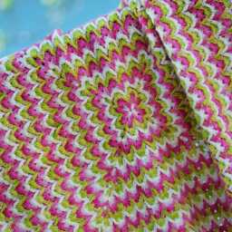 Bargello Crochet Blanket Pattern - Flame Stitch Afghan - PDF Pattern - thumbnail 2