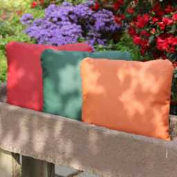 Cushion Cover 40 X cm Artificial Leather Lounge Chair Cushion Back Throw Pillow Wellness - thumbnail 4