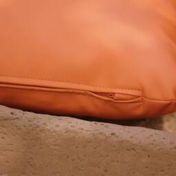 Cushion Cover 40 X cm Artificial Leather Lounge Chair Cushion Back Throw Pillow Wellness - thumbnail 3