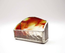 stained Glass Business Card Holder With Swirled