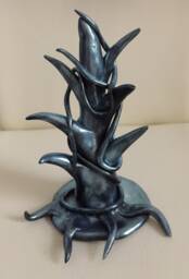 Spooky Polymer Clay Tree Metallic Ice Blue - thumbnail 1