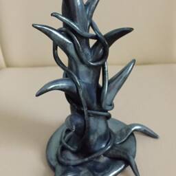 Spooky Polymer Clay Tree Metallic Ice Blue - thumbnail 2