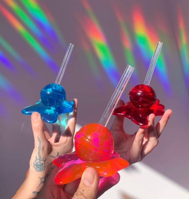 Giant Melting 3D Lollipop, Melted Resin Pop Art, Fake Candy Decor, Food Sculpture, Dopamine Maximalist Funky Decor - image 1