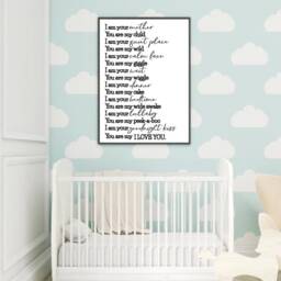 Printable Decor For Nursery, Nursery Art Instant Download, Wall Prints Large, Calligraphy Print Digital - thumbnail 1