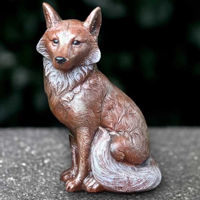 Fantasy Fox Sculpture Concrete Large Statue Outdoor Animal Decoration Wildlife Ornament Front Door Figurine Fox Lover Gift Yard Art - image 1