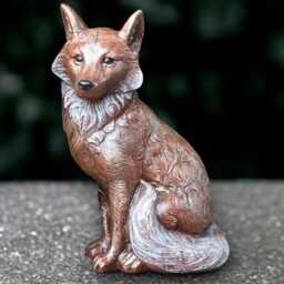 Fantasy Fox Sculpture Concrete Large Statue Outdoor Animal Decoration Wildlife Ornament Front Door Figurine Fox Lover Gift Yard Art - thumbnail 1