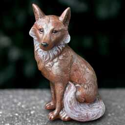 Fantasy Fox Sculpture Concrete Large Statue Outdoor Animal Decoration Wildlife Ornament Front Door Figurine Fox Lover Gift Yard Art - thumbnail 3