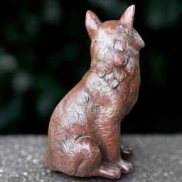 Fantasy Fox Sculpture Concrete Large Statue Outdoor Animal Decoration Wildlife Ornament Front Door Figurine Fox Lover Gift Yard Art - thumbnail 4