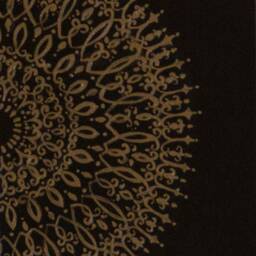Modern Beige & Black Ornament Art Print With Mirror - 30x90cm - thumbnail 3