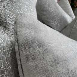 "Duck Egg - Taupe Floral Cushion Cover, Blossom Design Pillow Cover 12"" X 20" - thumbnail 3