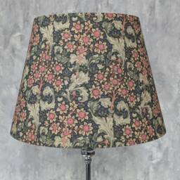 William Morris Orchid Nightshade Fabric Empire Lampshades/Pendant Shade Table, Colourful Home Decor, Handmade in UK - thumbnail 3