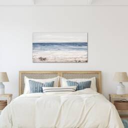 Reclaimed Wood Ocean Painting - Beach House Wall Art - thumbnail 2