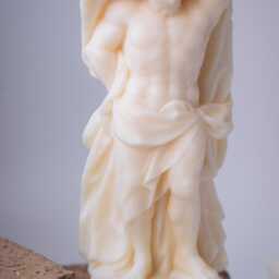 Handmade Atlas Statue Candle Soy Beeswax Greek Mythology Decor - thumbnail 2