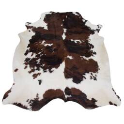 Tricolor Cowhide Rug/ Size - 7'x6' Ft, 6'x5' Ft/ Premium Quality Rug - thumbnail 1