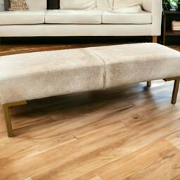 Premium Cowhide Ottoman/Bench - Custom Made Free Shipping Lfb48 - thumbnail 2