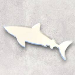 Personalized Shark Acrylic Mirror Wall Art Nursery Decor - thumbnail 3