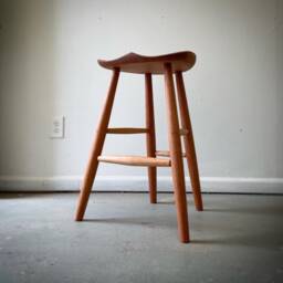 Milking Stool #4 in Cherry - thumbnail 4