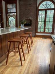 Milking Stool #4 in Cherry