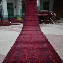 19.8 X 2.8 Ft, Afghan Bukhara Runner Rug, Handmade Wool Oriental Bokhara Hallway Rug 20 Ft/Khal Mohammadi - thumbnail 4
