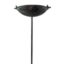 Antique Grey Bird Bath Feeder Garden Giftware Decor Decoration - thumbnail 4