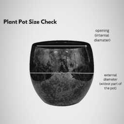 Artstone Bola Eco-Friendly Plant Pot - Recycled Plastic & Stone, Grey, D33cm, Pot With Drainage - thumbnail 4