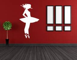 Ballerina Wall Decal Removable Dance Decor 1582 - thumbnail 1