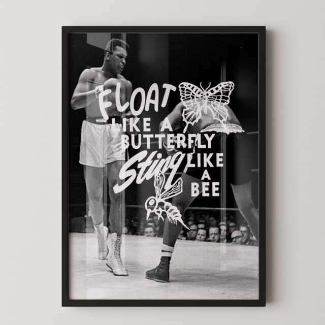 Muhammad Ali Boxing Poster Motivational Gym Wall Art - image 1