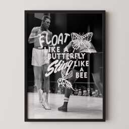 Muhammad Ali Boxing Poster Motivational Gym Wall Art - thumbnail 1