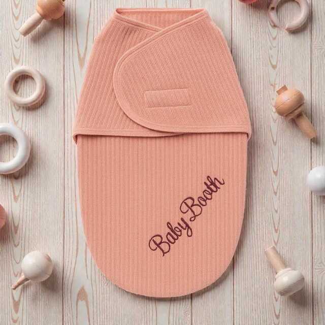 Personalised Baby Swaddle, Custom Name Newborn Wrap, Chenille Sherpa, 0-3 Months - image 1