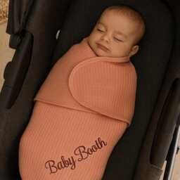 Personalised Baby Swaddle, Custom Name Newborn Wrap, Chenille Sherpa, 0-3 Months - thumbnail 2