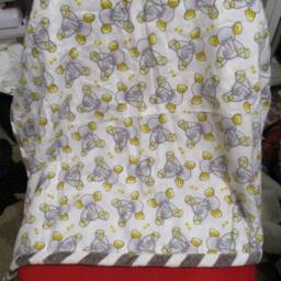 Infant Or Baby Blanket Elephants & Minky - thumbnail 4