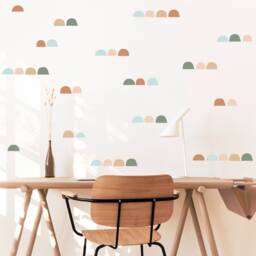 Modern Abstract Mini Arch Shape Wall Decals 50+ Color Options Multiple Quantities - thumbnail 1