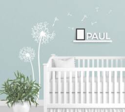 Dandelions Decalflying Seeds Decals For Walls Floral Wall Sticker Stick On Art By Decalisland -Dandelions Flower Sd 095 - thumbnail 1