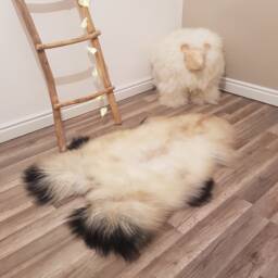 Amazing Color Sheep Skin Leather Decorative Rug Comfy Area Rugs Carpet Throw #38 - thumbnail 1