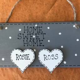 Home Sweet Home Plaque, Sign, New Home, House Warming Gift, Wall Decoration, House, Personalised, Housewarming, Secret Santa - thumbnail 3