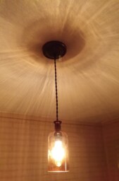 Antique Apothecary Bottle Hanging Pendant Light Fixture