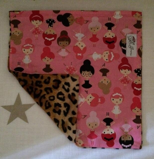 "Leopard & Ballerina Mini Baby Blanket ""Sinead" - image 1