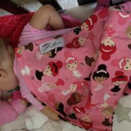 "Leopard & Ballerina Mini Baby Blanket ""Sinead" - thumbnail 2