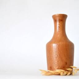 Wood Vase - Lovely Hand Turned Lacewood Decorative Wooden Bud #204 - thumbnail 2
