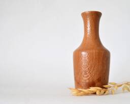 Wood Vase - Lovely Hand Turned Lacewood Decorative Wooden Bud #204 - thumbnail 1