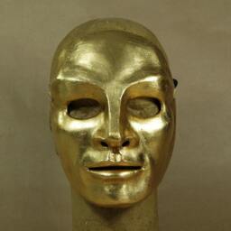 Gold Neutral Mask in Papier Mach?? - thumbnail 2