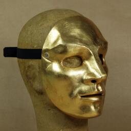 Gold Neutral Mask in Papier Mach?? - thumbnail 1