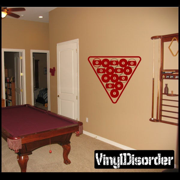 Billiard Vinyl Wall Decal Or Car Sticker - Billiardsal001Et - image 1
