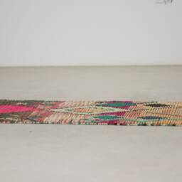 Moroccan Runner Boujaad - Runner Rug Colorful 2x10 Hallway Genuine Lamb Wool - thumbnail 3