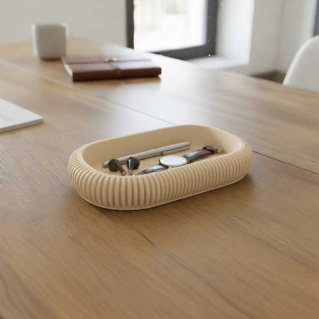Modern Japandi Tray - Two Sizes, Multiple Colours Minimalist Scandi Home Decor - image 1