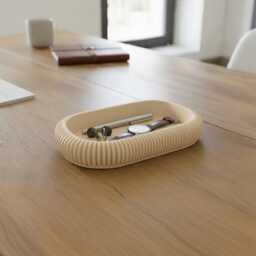Modern Japandi Tray - Two Sizes, Multiple Colours Minimalist Scandi Home Decor - thumbnail 1