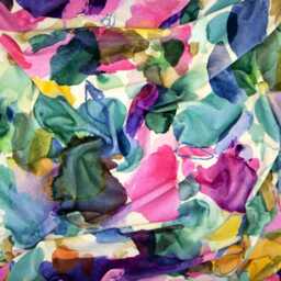 Bluebellgray Wee Archie Velvet Cushion Cover, Abstract Watercolor Pillow - thumbnail 3